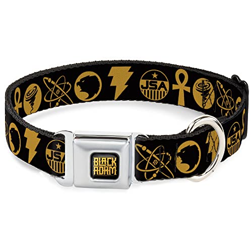 Collier DC Comics Black Adam anti-ouverture boucle sécurité métal