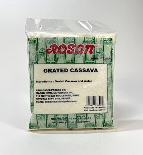 Rosan Grated Cassava Yucca 16 Oz per Pack (4-PACK)