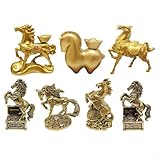 Significato simbolico: le immagini del cavallo sono legate all'ambizione e al movimento; questa statuetta in ottone funge da accento decorativo premuroso per scrivanie da ufficio, ingressi o aree di studio per riflettere il gusto personale.