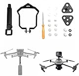 Las cámaras de acción se pueden conectar a la parte superior e inferior del cuerpo del dron DJI Mavic 3 Cine. Compatible con GoPro Hero10 / 9/8/7/6/5/4/3 / OSMO Action / Insta360 One X2 / Insta360 One R, etc.