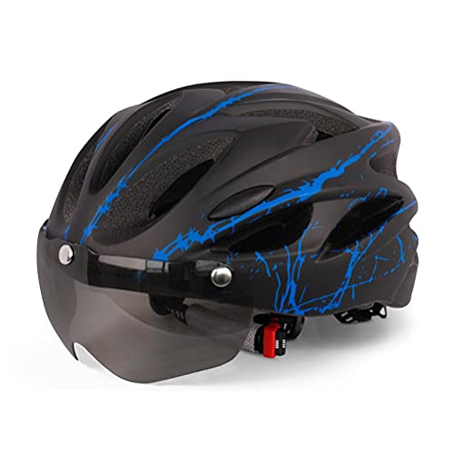Casque ajustable adulte cyclisme bleu noir multisport