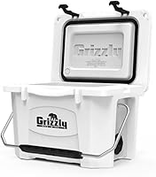 Vista 88 de Grizzly 20 Cooler Cofre de hielo de 20 cuartos de galón duradero con aislamiento rotomoldeado Fabricado en Estados Unidos Garantía de por vida
