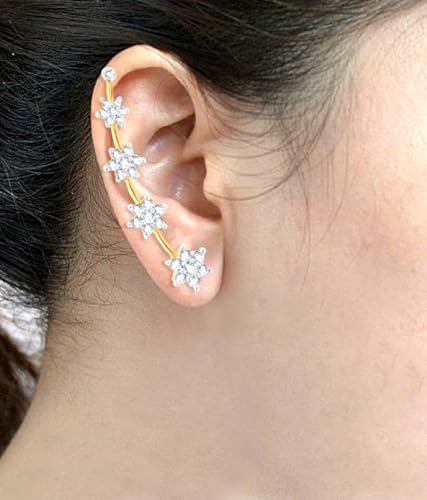 Image of JDX Attractive Designer American Diamond Earring Set for Women and Girls (1002)