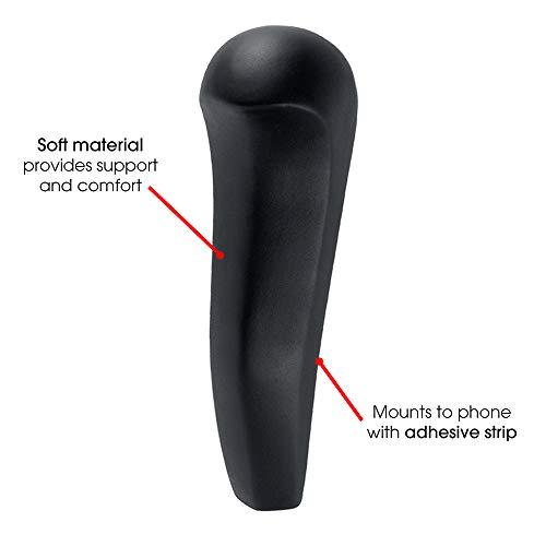 Image of Power Gear Telephone Shoulder Rest, Hands Free Phone Conversations, Designed for Comfort, Strong Adhesive, Ergonomic Design, Black, 27636