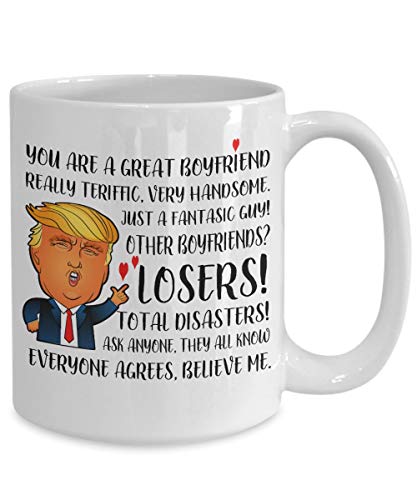 Trump mug boyfriend gifts from girlfriend for men him funny anniversary coffee cup best donald trump christmas gift xmas valentine's day 11oz Funny Gift Mug