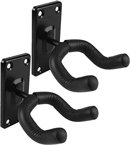 MuzcYM Lot de 2 crochets muraux pour guitare, guitares acoustiques, électriques, basses, ukulélé classiques - Les Beatles, Paul McCartney, John Lennon, RIngo Starr, George Harrison MuzcYM Lot de 2 crochets muraux pour guitare, guitares acoustiques, électriques, basses, ukulélé classiques