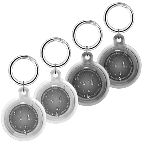 Foweroty IPX8 Waterproof for Airtag Holder, 4 Pack for Airtags