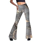 Freizeithose In Klassischer Länge Mit Ausgestelltem Bein Und Hoher Taille.