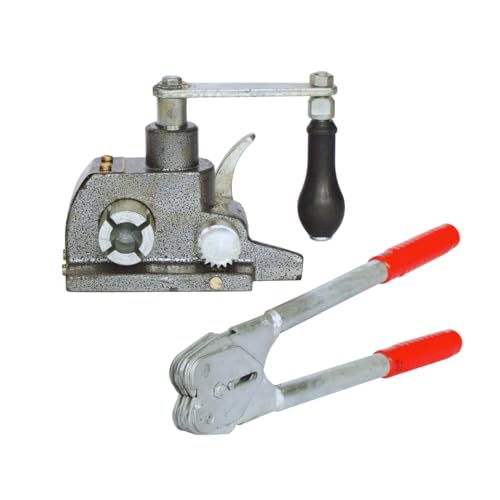 Image of SMART PACK Manual Strapping Tool for Packaging of MS Strip Strapping | Heavy-duty strapping | Goods strapping machine | Portable strapping device | Sealing Width Size 12-19MM, Pack of 1