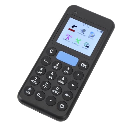 Barcode Reader, Portable USB Data Cable Bar Code Scanners Data Collector 3 in 1 Design 2.4 Inch Screen Multifunctional for Supermarket