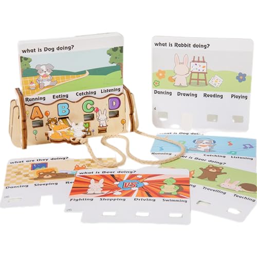Juguetes de aprendizaje para niños pequeños, juego de lógica educativa - tarjetas flash de palabras, para estudiantes de primaria en el aula y en la escuela en casa con programa escolar