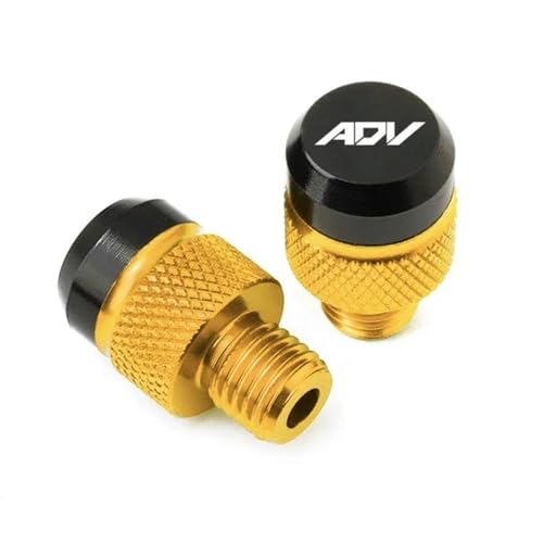 Bouchons de trous de rétroviseur moto CNC jaune pour Honda ADV 350 160 150 125