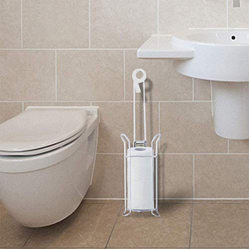 Free Standing Toilet Paper Roll Holder with Weight Bearing Bathroom Toilet Tissue Paper Roll Holder Stand for Bathroom/Toilet Storage - Thumbnail 7