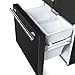 FORNO Espresso Gallipoli 30 inch French Door Black Refrigerator 17.5 cu. ft. with Ice Maker