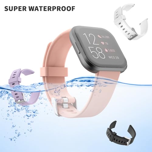 Pack de 4 correas de silicona para Fitbit Versa miniatura 4
