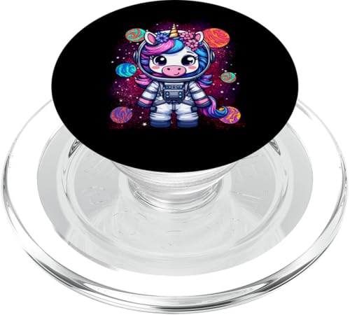 Unicorno astronauta carino Space Suit Galaxy Planet PopSockets PopGrip per MagSafe