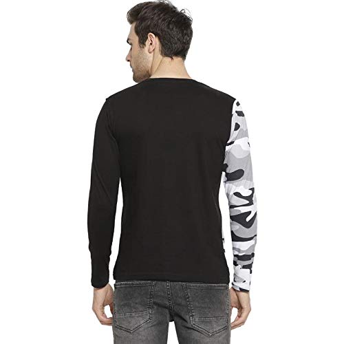 Image of CAHOOT Military Camouflage Men Round Neck Black, White T-Shirt
