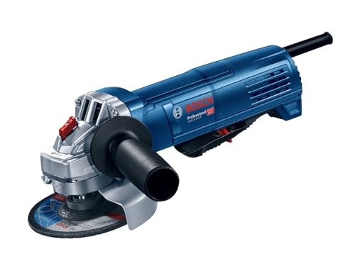 Bosch Professional Smerigliatrice angolare GWS 9-115 P (110 V, 900 W, con maniglia ausiliaria, flangia di supporto, dado di bloccaggio, protezione protettiva, chiave a due fori, in scatola di cartone)