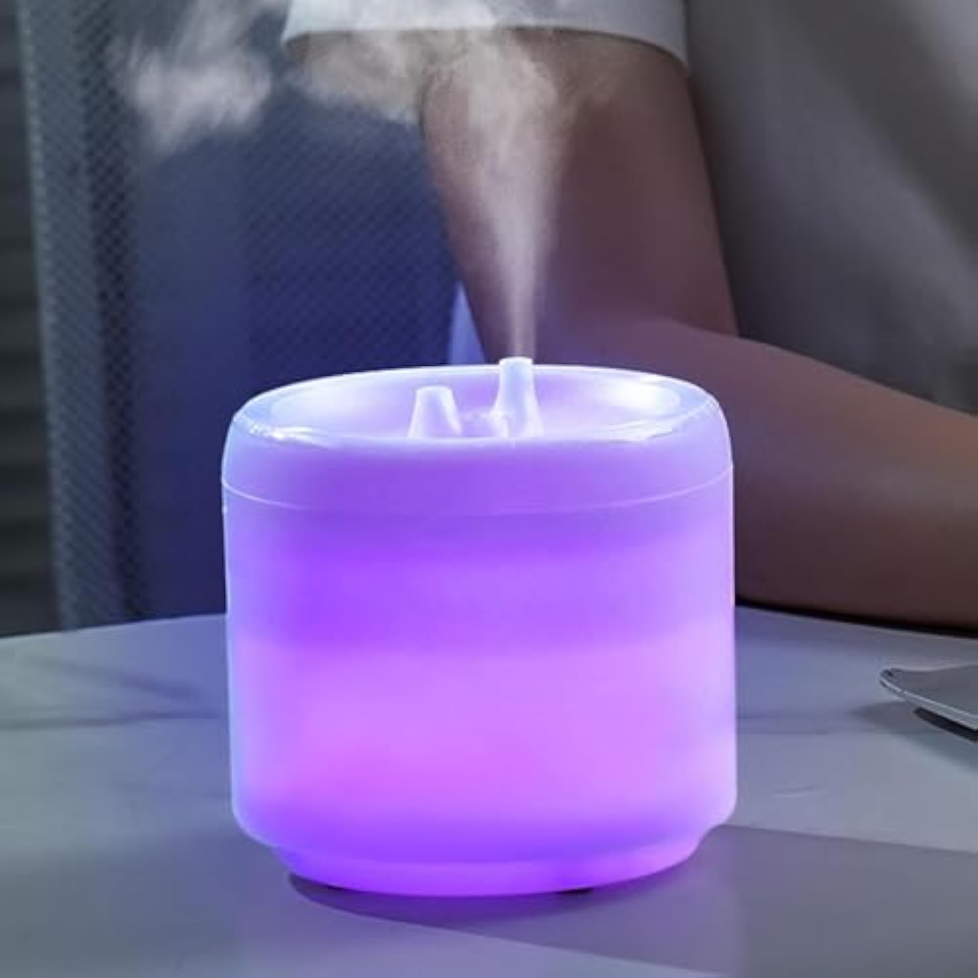 Small Humidifier Quiet Adjustable Night Light