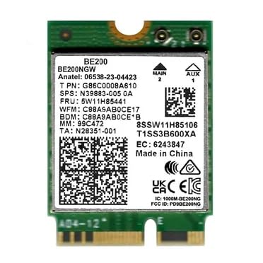 Plugnet Wireless BE200 Tri-Band Wi-Fi 7 IEEE 802.11a/b/g/n/ac/be/ax Bluetooth 5.4 WiFi Card for Laptops with M.2 Key E Interface BE200NGW (Only for Laptop)-image-13