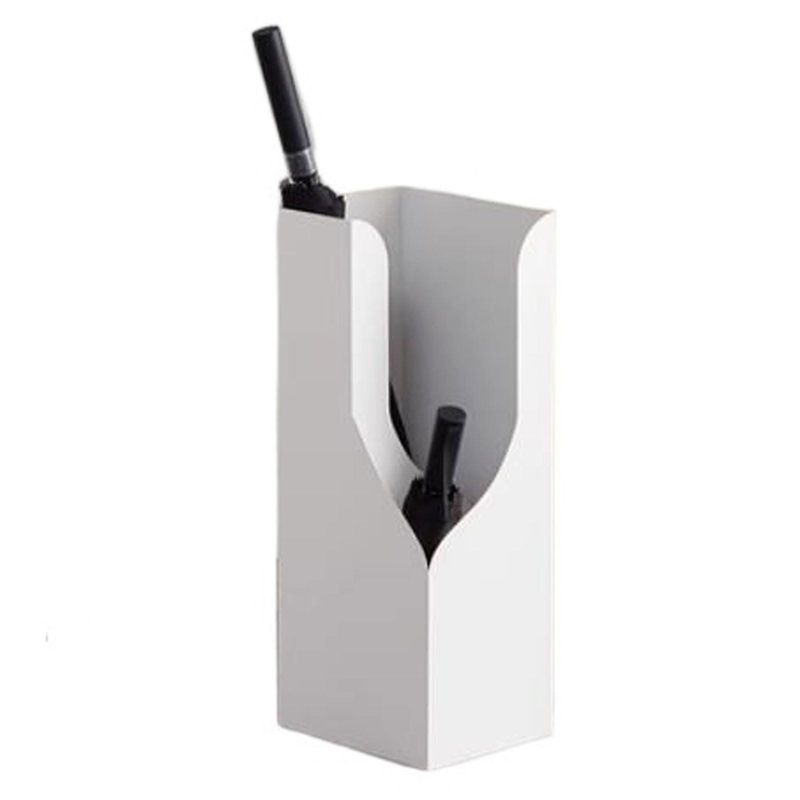 CJHFR472SG Umbrella Rack Umbrella Stands Holder Stand Free Standing Bucket Bin Office(White)