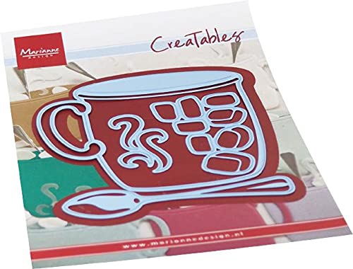 Marianne Design Creatables Cutting Dies and Embossing Folders, Hot Drink, Paper, Metal, Light Blue, One Size