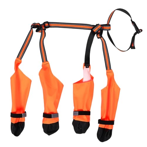 PEPLAYTAL Zapatos para Perros pequeños Patucos para Perros Patas Botas para Mascotas Botas de Lluvia pequeños Pet Rain Shoes Botines poliéster