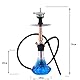 RMAN® Shisha Wasserpfeife Mini Hookah Aluminium Klein Shisha Set Komplett mit Silikonschlauch Kaminkopf Kaminaufsatz Mundstück Edelstahl Tauchrohr Diffusor Zange Shisha Zubehör