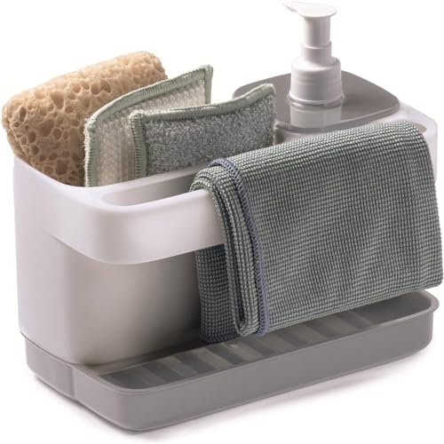 Tescoma Cleankit Dispenser Per Sapone Con Porta Spugna