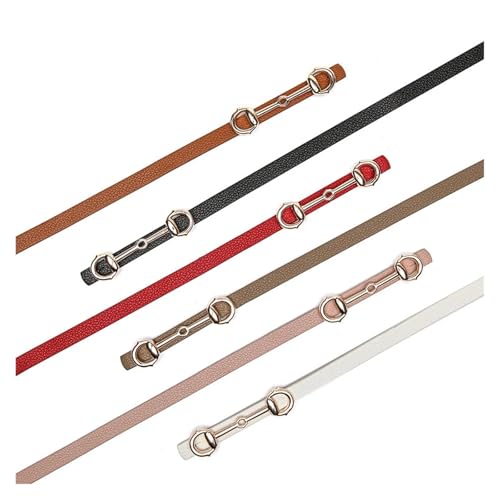 Women's Decorative Belt Belt Women PU Leather Material Alloy Circle Round Buckle Thin Casual Formal Versatile Style3