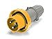 Pin & Sleeve, Plug, 320P4W, 20 Amp / 125 Volts, 2 Pole / 3 Wire, 4h, IP67 Watertight, UL