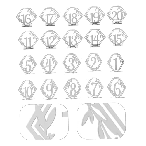 Numéros de table mariage acrylique pour placement invités sans stress