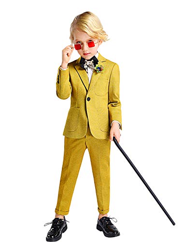 Costume en laine pour garçon QZI coupe mince pour bal et mariage formel