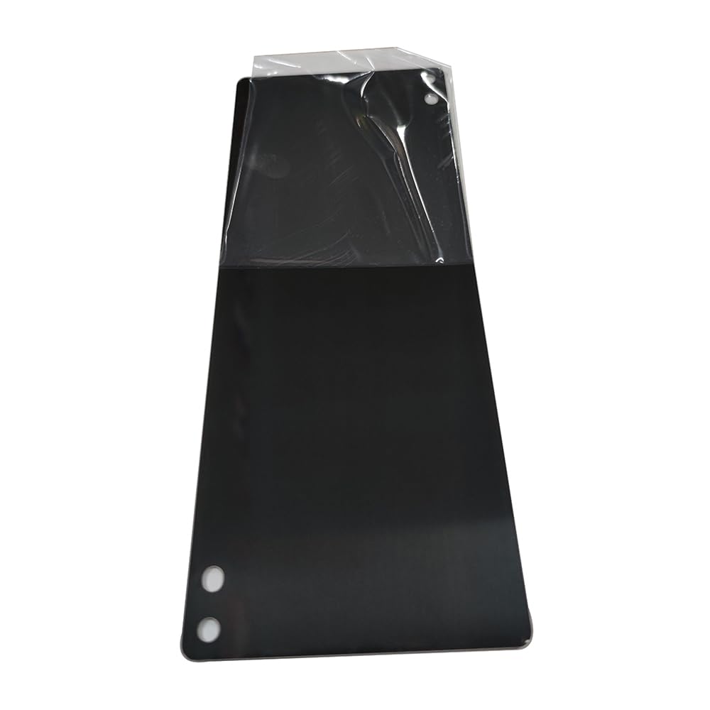 10 Stück schwarze, spiegelnde, eloxierte Aluminium-Tampondruckplatten, 250 x 100 x 0,5 mm, hochreflektierende Oberfläche mit Schutzfolie Werkzeuge