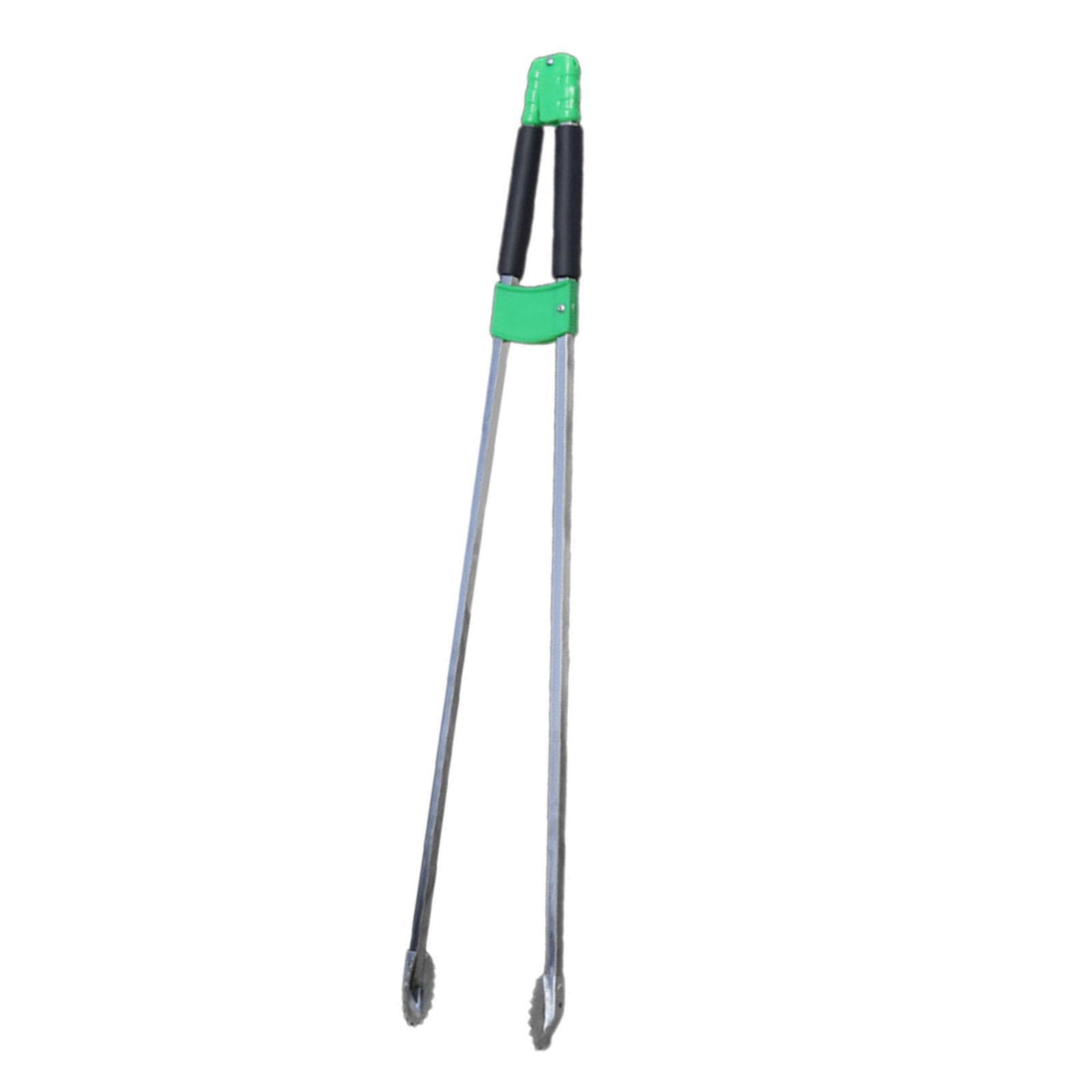 Qianly Pinza Recoge Basura Herramienta de Alcance Recogedor de Residuos con Mango Cómodo Garra Antideslizante Duradera Herramienta Multipropósito de Acero In, 92cm