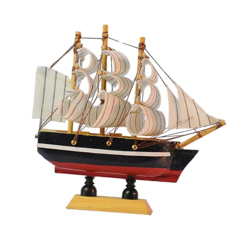 Operitacx 1Pc Wooden Sailboat Model Decor Creative Nautical Adornment for Home Decoration Unique Present Idea for Birthdays and Graduations Sturdy and Delicate Craftsmanship