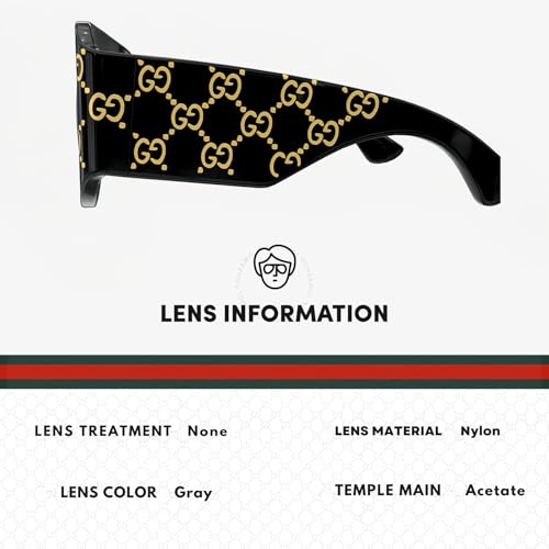 Gucci GG0983S Designer Square Aviator Shape Sunglasses with Non-Polarized Lenses - Epitome of Luxury and Style4