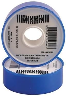 Water Plumbers Teflon White PTFE Tape Thread Seal Leak Fix 15 m x 19 mm x 0.2 mm