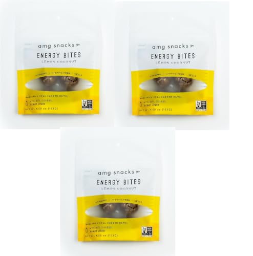 AMG Snacks Barritas Energéticas Limón Coco 4.3 oz Pack 3 miniatura 6