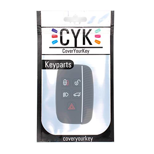 Funda de Silicona para Llave de Coche, 5 Botones, Color Negro y Blanco