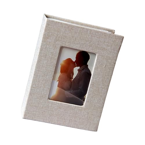 Álbum De Fotos Minis Con Cubierta De Lino 4x6 100 Bolsillos Gran Capacidad Para Aniversario De Boda Familiar Álbum De Vacaciones Para Bebés