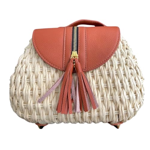 Bolsa Feminina De Palha Pequena Tiracolo Transversal Moda Verão Campo Praia