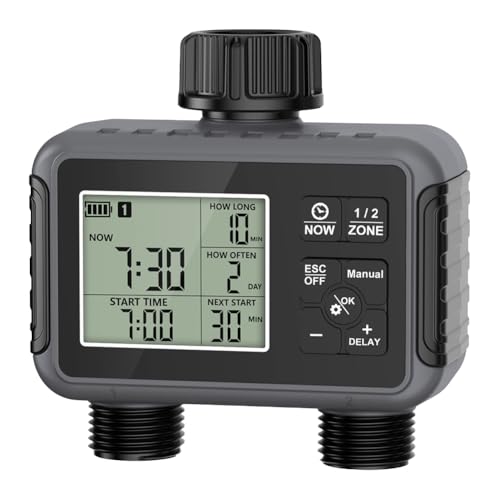 Système d'arrosage automatique de jardin avec prise programmable et écran LCD