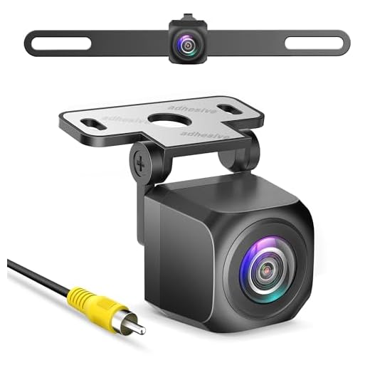 Pixelman 2024 AHD Backup Camera for Car,Stainless Bracket License Plate Backup Camera,IP69 Waterproof 145° Universal Rear Camera Rear View Camera Reverse Camera Back Up Camera for Cars,RV,SUV