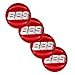 WFLOV Logo De Voiture 65MM Autocollants De Couverture De Capuchons De Moyeu De Roue Convient pour BBS, Autocollants De Garnitures De Roue De Voiture, 4 PièCes