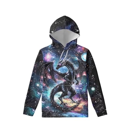 Image of WELLFLYHOM Boys Hooded Sweatshirts Hoodie Pullover Cool Graphic Crewneck Blouses Size 6-16