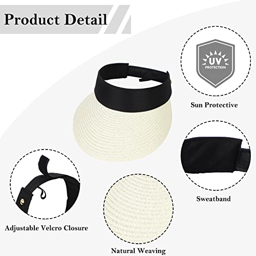 Sombrero de sol para mujer con visera y protección UV miniatura 3