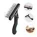 BESPORTBLE Dog Grooming Comb Pet Hair Removal Brush Pet Comb Rake Brush for Dogs for Shedding