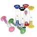 BAWAQAF 6 pz/set 30s/1/2/3//5/10 minuti Colorato Clessidra Sandglass Sabbia Orologio Timer Sabbia Timer Bambini Timer Giocattoli Regalo