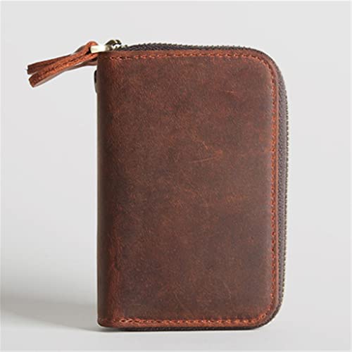 Leather Key Wallet Men's Vintage Leather Car Key B-11cm*7.5cm*4cm(B)4